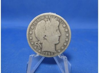 1893 Barber Silver Half Dollar