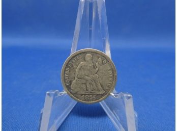 1875 San Francisco Seated Liberty Silver Dime