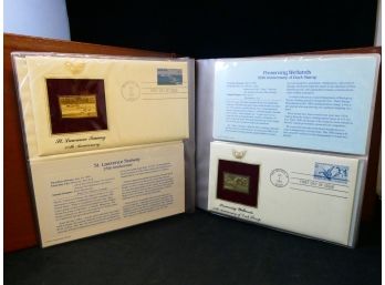United States First Day Cover Golden Stamp Album 43 Gold First Day Cover Stamps
