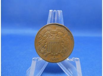 1864 2 Cent Piece - Civil War Era Coin