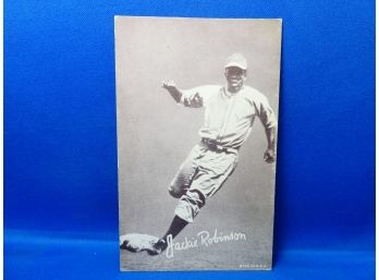 Vintage Jackie Robinson Baseball Card Post Card