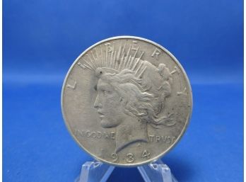 1934 D Denver Silver Peace Dollar