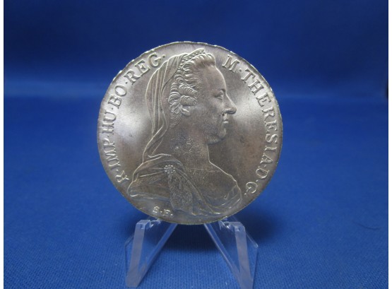 1780 Maria Theresa Silver Thaler Coin