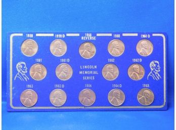 1959- 1965 US Lincoln Memorial Cents