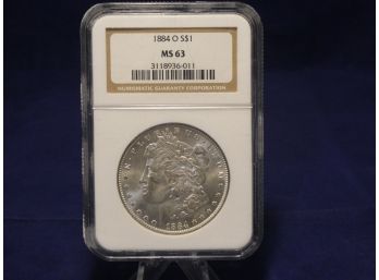 1884 O New Orleans Morgan Silver Dollar MS63 NGC