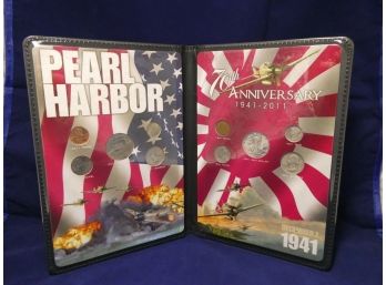 Pearl Harbor 70th Anniversary 1941 & 2011 5 Coin Sets 10 Coins Total