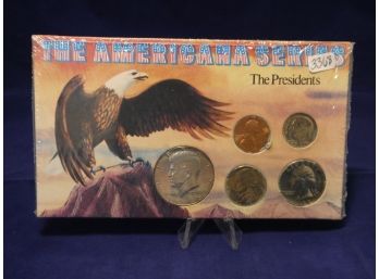 The Americana Series The Presidents 5 Coin Set Silver Kennedy Half Dollar Washington Quarter Rosevelt Dime