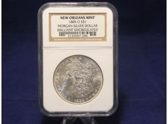 1885 O New Orleans Morgan Silver Dollar Uncirculated NGC