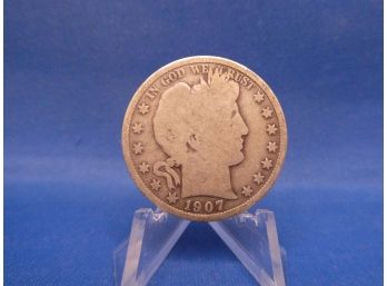 1907 O New Orleans Barber Silver Half Dollar