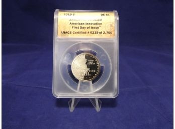 2019 S San Francisco Reverse Proof American Innovation Delaware $1 One Dollar Coin RP 70 DCAM ANACS