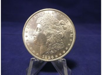 1886 Morgan Silver Dollar  -  Uncirculated
