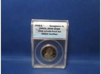 2008 S San Fransisco Sacagawea Proof  Dollar Coin PR 69 DCAM