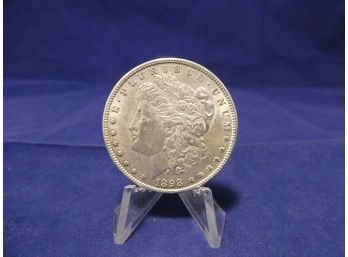 1898 Morgan Silver Dollar  -  Almost Uncirculated