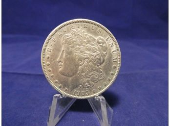 1903 Morgan Silver Dollar  -  Almost Uncirculated
