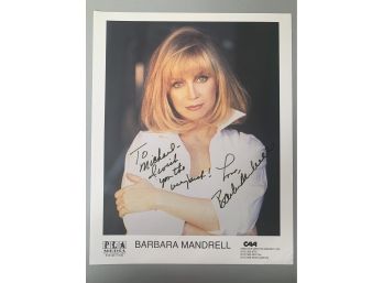 Signed 8 X 10 Glossy Photo Of Grammy Award Winner Barbara Mandrell