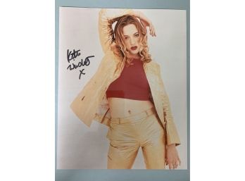 Signed 8 X 10 Glossy Photo Kate Winslet With COA - From Titanic And Revolutionary Road