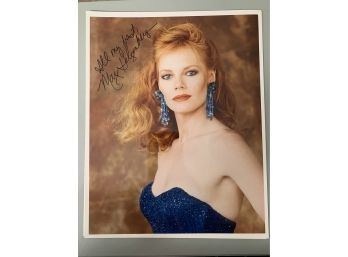Signed 8 X 10 Glossy Photo Marg Helgenberger With COA - From CSI: Crime Scene Investigation
