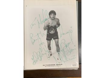 Professional Boxer Ray 'Boom Boom' Mancini Signed Photo