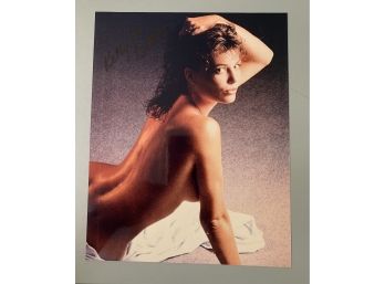 Signed 8 X 10 Glossy Photo Of Model And Actress Kelly LeBrock - Britain's Got Talent And Love Island