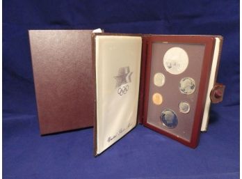 1984 Prestige Proof Set With San Francisco Olympic Silver Commemorative Proof Silver Dollar