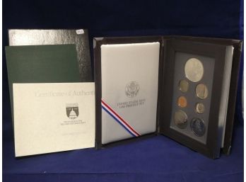 1989 Prestige Proof Set With Proof Silver Dollar