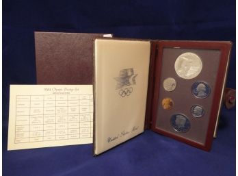 1983 Prestige Proof Set With San Francisco Olympic Silver Commemorative Proof Silver Dollar
