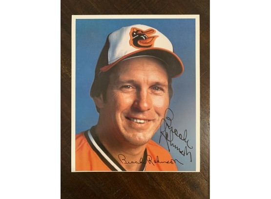 Two Brooks Robinson  Signed Photos - Hall Of Famer