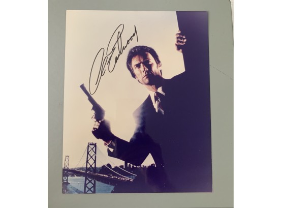 Signed 8 X 10 Glossy Photo Of Clint Eastwood - Dirty Harry, Rawhide, And More