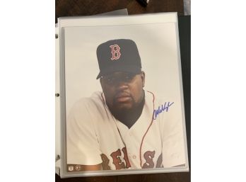 Mo Vaughn  Signed Photo - Boston Red Sox