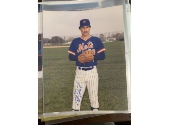 Bob Ojeda Signed Photo - New York Mets