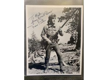 Fess Parker  Signed B/W Photo - Daniel Boone