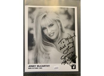 Jenny McCarthy Signed B/W Photo