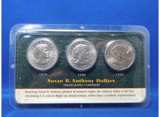 1979 1980 1999 US Susan B. Anthony Uncirculated Dollars