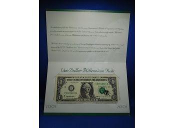 1999 US $1 Small Size Federal Reserve Note