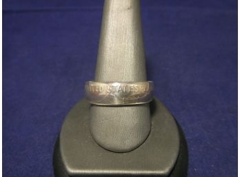 Coin Ring 1952 Franklin Silver Half Dollar Ring