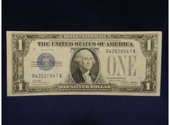 1928 A $1 Silver Certificate Funny Back - No Folds - Crisp