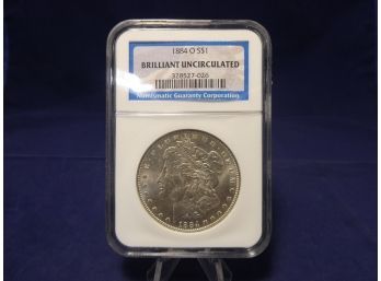 1884 O New Orleans Morgan Silver Dollar Brilliant Uncriculated NGC