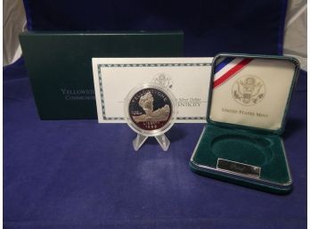 Yellowstone National Park Commemorative Coin Program Proof Silver Dollar