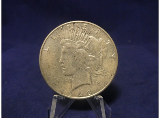 1928 S San Francisco Peace Silver Dollar - Key Date