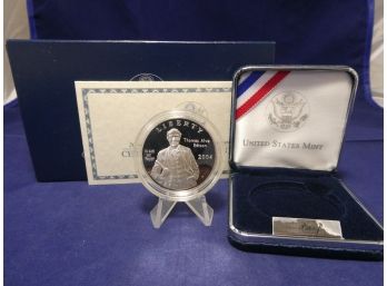 2004 Thomas Alva Edison Proof Silver Dollar Commemorative Coin