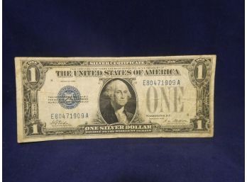 1928 $1 Dollar Silver Certificate - Funny Back Note