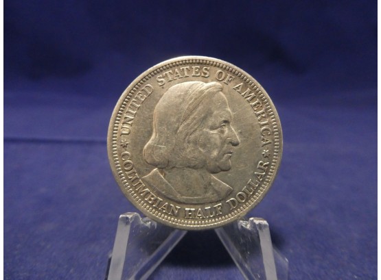 1893 Columbian Exposition Commemorative Silver Half Dollar - High Grade