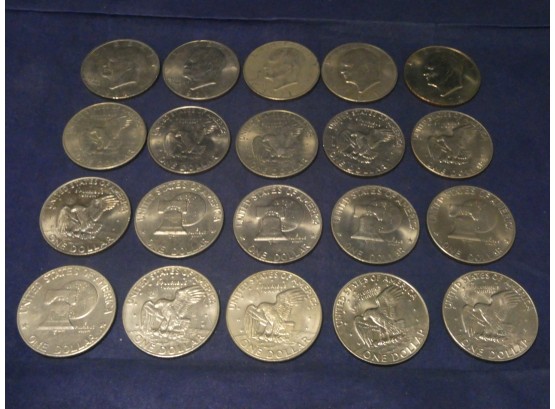 Roll Of 20 Mixed Dates Eisenhower Dollars