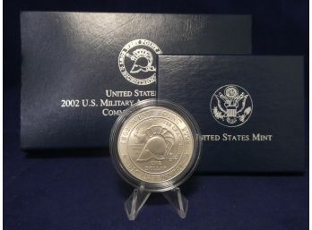 2002 West Point Military Academy Commemorative Uncriculated Silver Dollar US Mint
