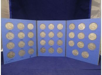 Complete Franklin Silver Half Dollar Collection 1948 - 1963 35 Coins
