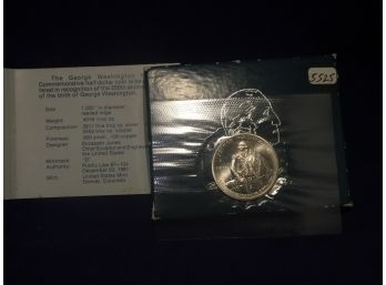 1982 US Silver Uncirculated Commemorative George Washington Half Dollar