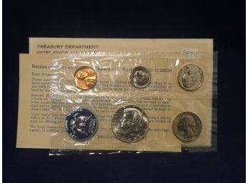1965 US Silver 5 Coin Special Mint Set 40 Silver Half