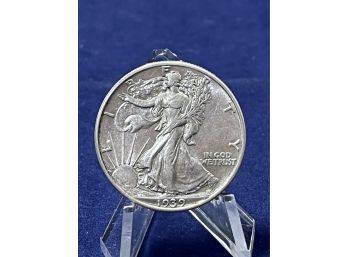 1939 Walking Liberty Silver Half Dollar - Almost Uncirculated