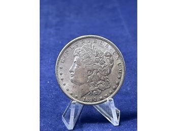 1890  Morgan Silver Dollar -  Almost Uncirculated