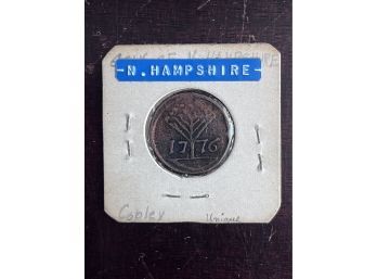 1776 New Hampshire WM Token - Old Replica Coin